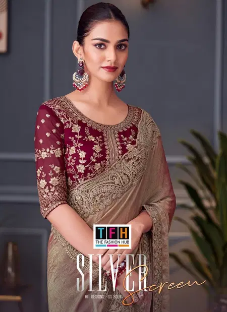 Silver Screen 30011 Colours By Tfh Designer Party Wear Saree Wholesale Shop In Surat